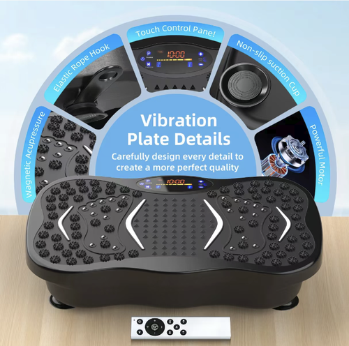 This lazy-standing fat-burning machine uses high-frequency rhythmic movements to burn fat, combined with magnetic stone massage points for relaxation and care. It has multiple adjustable settings and remote control operation. It also comes with a stretchable rope for assisting in shaping. With just 10 minutes of use per day, it can easily achieve overall firmness of the waist, abdomen, hips, legs, and arms.