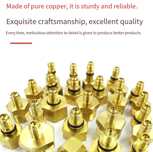 This 109-piece set of automotive air conditioning maintenance leak detection tools features full-range yellow brass connectors that cover all models of fuel vehicles and new energy vehicles. The sealing is precise and durable, and it is suitable for the entire process of air conditioning leak detection, leakage repair, and leak testing. It is a professional-level all-in-one tool for air conditioning maintenance in auto repair shops and for repair technicians.