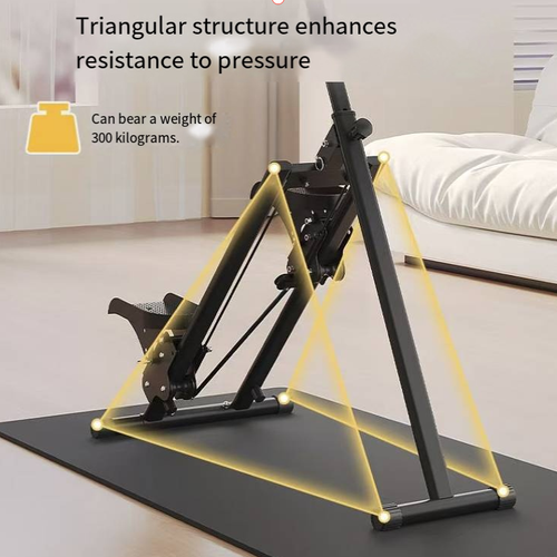 This multifunctional foldable stair climber for home use simulates mountain climbing and stair climbing for efficient fat burning. It features adjustable height and resistance levels to suit different needs, and can be folded with one touch to save space, making it ideal for small apartments. Equipped with a digital display to track workout data, it boasts a stable and non-slip structure, serving as an all-around essential for home weight loss, body shaping and fitness.