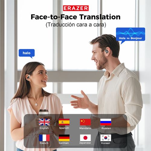 This high-performance headset is equipped with an LCD touchscreen and adopts an innovative phone-free control design, integrating music control, noise reduction adjustment and language switching functions. It has built-in multilingual translation to support real-time face-to-face talks, works with an APP for precise sound tuning, and provides 40 hours of long battery life with fast charging, making it an ideal all-round audio partner for commuting, sports and business.