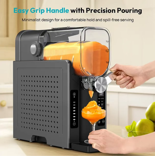 The household fully automatic snow melting machine can be operated with just one click to create smooth snow-melt ice cream and ice slush. It features automatic cleaning with no need for manual maintenance. The small size doesn't take up much space. This machine can be used for multiple purposes, such as making ice pulp juice and milkshakes. It is an all-in-one cold drink wonder for cooling off in summer and for family gatherings, allowing you to enjoy cold drinks with ease.