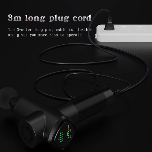 The plug-in type heating fascial gun offers stable and continuous power output. It has multiple adjustable force settings and a heating therapy function. It comes with various massage heads, effectively relaxing the muscles in the shoulders, neck, waist and back. With low noise and comfort, it is a professional home massage tool for both sports enthusiasts and office workers. It is also a thoughtful and healthy gift for family and friends.