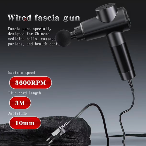 The plug-in type heating fascial gun offers stable and continuous power output. It has multiple adjustable force settings and a heating therapy function. It comes with various massage heads, effectively relaxing the muscles in the shoulders, neck, waist and back. With low noise and comfort, it is a professional home massage tool for both sports enthusiasts and office workers. It is also a thoughtful and healthy gift for family and friends.