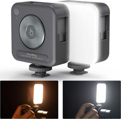 SmallRig Vibe P96 RGB Ring Light, Portable Handheld Selfie Fill Light for Phone, LED Pocket Light with 2700K to 6500K Bi Color Temperature, 95 plus CRI, Over 250LM Brightness, 2200mAh Rechargeable Battery, 5W Power, USB C Charging While Using, Cold Shoe Mount, One Fourth Inch Screw Mount, Compatible with Smartphone, Camera, Tripod, Ideal for Live Streaming, Vlog, Portrait, Food Photography, Outdoor Shooting, Compact and Lightweight Design, Beauty Makeup Ring Lamp.