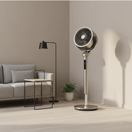 Xianke household air circulation fan. The spiral air gathering technology enables full-house air circulation. It features DC variable frequency, low noise and energy saving. It is equipped with plasma sterilization function. It has multiple adjustable wind speeds + remote control for timing. The air is delivered gently without direct blowing. It is a summer must-have for creating a healthy and comfortable home atmosphere.