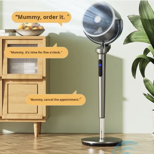 Xianke household air circulation fan. The spiral air gathering technology enables full-house air circulation. It features DC variable frequency, low noise and energy saving. It is equipped with plasma sterilization function. It has multiple adjustable wind speeds + remote control for timing. The air is delivered gently without direct blowing. It is a summer must-have for creating a healthy and comfortable home atmosphere.