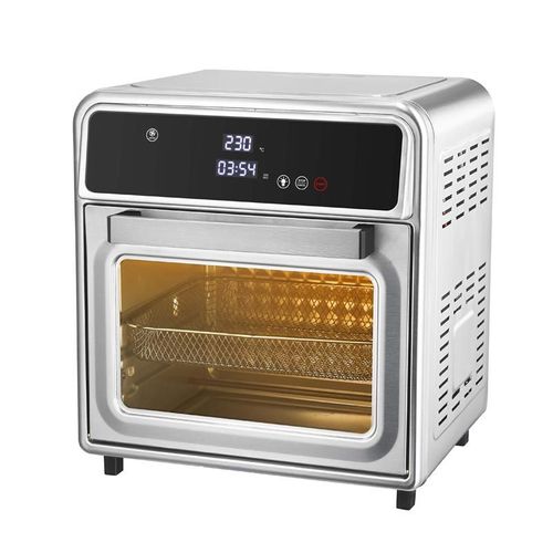 Guangrong 20L Stainless Steel Air Fryer Oven for Home, Multifunctional 2-in-1 Electric Oven. Oil-free air frying with hot air circulation, intelligent precise temperature control, double-layer racks. Visible window for real-time monitoring, all-in-one for frying, baking, roasting and grilling. Stainless steel body is durable and easy to clean, safe, energy-saving and simple to operate, ideal for home use, baking, barbecue and healthy light meals.