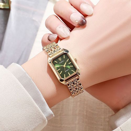 Minimalist Versatile Women is Stainless Steel Band Watch Set with 5 Colorful Dials Fashion Quartz Wristwatch Collection Black White Green Pink Silver Square Dial Styles Durable Scratch Resistant Crystal Water Resistant Comfortable Strap INS Casual Business Dress Style Perfect for Daily Work Dating Parties Elegant Ladies Accessory Great Gift for Her High Value Multi Color Watch Pack Multiple Looks in One Purchase