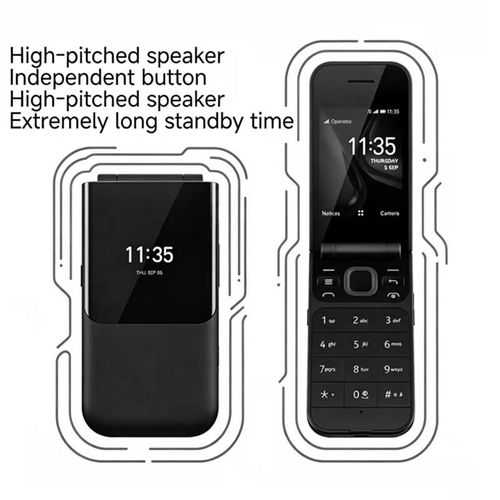 Flip Phone for Seniors, Large Raised Buttons & Bold High-Contrast Font, Dual SIM Dual Standby, One-Click Emergency Speed Dial, Ultra-Long Standby Rechargeable Battery, Anti-Slip Ergonomic Keypad, Simple User-Friendly Operation, Extra-Loud Clear Call Volume, Flip Anti-Accidental Call Design, Elderly-Friendly Basic Mobile Phone with HD Clear Display, Shockproof Durable Body, Easy-to-Use for Daily Communication, Family Contact, Outdoor Travel and Emergency Rescue Situations