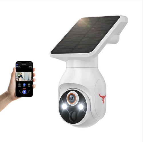 Solar-powered outdoor surveillance camera, no need for power connection or wiring. High-definition night vision combined with full-color display, two-way video intercom for remote communication. IP6 waterproof and dustproof, capable of coping with complex outdoor environments. Motion detection alarm, allowing you to be informed immediately and handle emergencies with ease. It is an all-weather security guardian for your home.