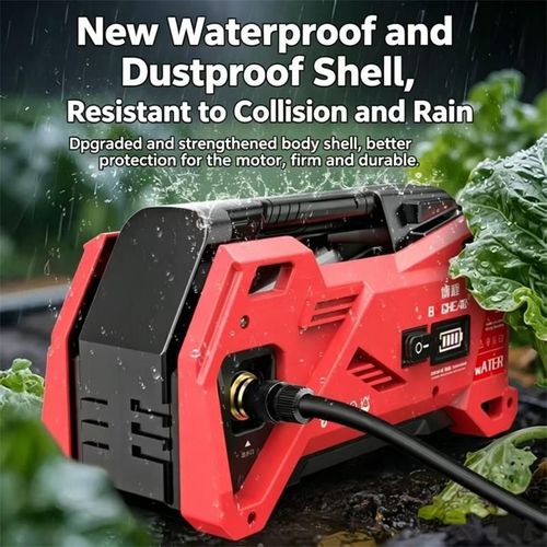 Rechargeable lithium-ion battery water pump, portable small electric suction pump, household handheld water pump, farm vegetable field irrigation pump, outdoor garden watering pump, lightweight and convenient water transportation pump, multi-functional and durable pumping tool suitable for household garden and vegetable field cultivation, tools for watering potted plants and daily irrigation tasks