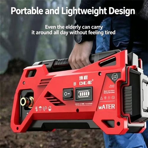 Rechargeable lithium-ion battery water pump, portable small electric suction pump, household handheld water pump, farm vegetable field irrigation pump, outdoor garden watering pump, lightweight and convenient water transportation pump, multi-functional and durable pumping tool suitable for household garden and vegetable field cultivation, tools for watering potted plants and daily irrigation tasks