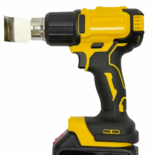 Wireless lithium battery hot air gun, with digital display for precise and adjustable temperature control, with a cordless design for portability and flexibility. Multiple air nozzles are suitable for car window film application, DIY projects, etc. It has overheat protection and a non-scorching shell for safety and durability. It is an efficient work assistant for auto repair professionals and DIY enthusiasts.