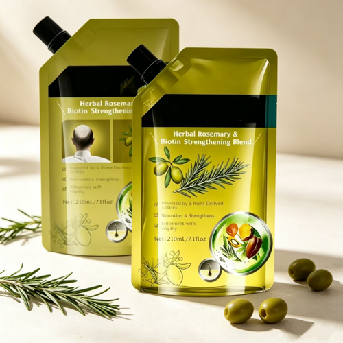 Order today and you will receive 2 packs of Rosemary Ginger Essence Shampoo. The herbal ingredients balance the oiliness of the scalp and deeply nourish the hair follicles to strengthen the roots, reducing hair breakage and loss. The foam is refreshing and easy to rinse off. It is packaged in a self-sealing bag for portability. It improves the oily and fine hair texture, suitable for both men and women for daily scalp care.