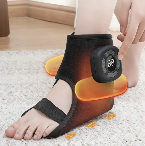 Order today and you will receive 2 vibrating heating airbag foot massage devices to promote blood circulation. They are suitable for the ankles and come with 4 levels of air pressure massage and 3 levels of heat therapy modes. The elastic straps can be adjusted to different sizes. They support wireless USB charging and are lightweight and easy to store. They are only used as daily relaxation and care tools to help relieve muscle soreness and discomfort in the limbs.