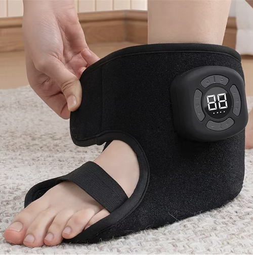 Order today and you will receive 2 vibrating heating airbag foot massage devices to promote blood circulation. They are suitable for the ankles and come with 4 levels of air pressure massage and 3 levels of heat therapy modes. The elastic straps can be adjusted to different sizes. They support wireless USB charging and are lightweight and easy to store. They are only used as daily relaxation and care tools to help relieve muscle soreness and discomfort in the limbs.