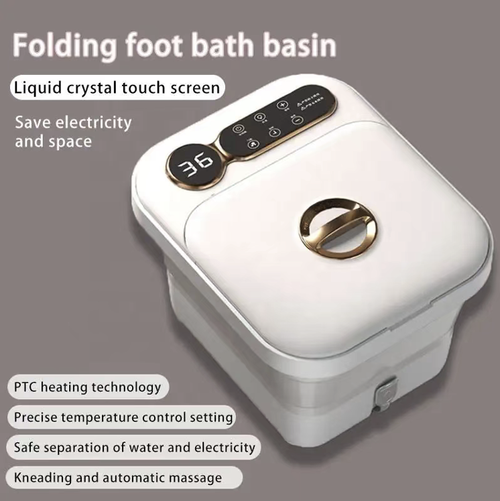 Fully automatic heated massage foot bath tub, equipped with a digital control panel, supports water temperature adjustment for constant temperature and insulation. It has multiple sets of foot bottom massage rollers, combined with a sealed and insulated cover. There is a drainage port on the side for easy cleaning. Suitable for relaxing feet before bedtime at home. When using, follow the water level requirements. Do not dry burn. Empty and dry thoroughly after use.