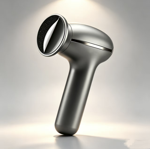 Portable electric foot grinder, with adjustable grinding disc depth, equipped with multiple replaceable abrasive discs, used for smoothing out calluses and thickened skin on the feet. The gun-shaped body is easy to hold and suitable for home foot care. Control the force during grinding, avoid damaged skin, keep it dry, replace worn-out grinding discs in time, and do not over-grind the skin. Carry out basic foot care anytime and anywhere.