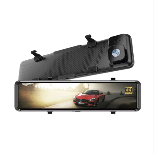 Touchscreen WIFI dual-recording dashboard camera, rearview mirror style, simultaneously records the front and rear scenes of the vehicle. Supports touchscreen control, mobile WIFI connection, loop recording and collision lock. Installation is simple. The images serve as driving reference. Do not frequently operate the equipment while driving. Regularly maintain the memory card to avoid long-term exposure to sunlight.