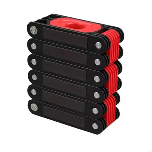 Multi-functional folding level ruler, adjustable in multiple angles, suitable for decoration, carpentry, and installation and leveling of air conditioning brackets. Multi-section hinge structure, capable of measuring at corner irregular positions. It can be unfolded for use and is compact and portable when folded. Equipped with a level bubble, the observation is intuitive. Easy to store. Suitable for on-site construction and DIY measurement tasks at home.