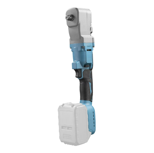 90-degree right-angle brushless lithium battery wrench, with a corner-shaped body that is suitable for installing and removing bolts in narrow spaces. Comes with dual batteries, charger, socket and toolbox, and has forward and reverse functions. The torque is limited by the structure and is not suitable for super large rusted-in bolts. Suitable for auto repair and steel frame equipment maintenance. Ensure proper protection during operation.