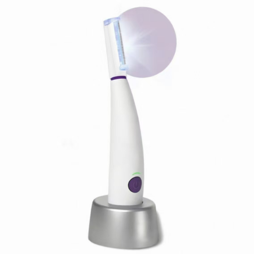 Lady LED lighting hair removal razor, suitable for trimming facial hair and body hair. It comes with a built-in illuminator to clearly show fine and short hairs. The floating blade surface fits the curvature of the skin, and is equipped with multiple replaceable blades. It is paired with a charging and storage base for charging and power supply. When using, keep the skin dry. Sensitive skin is recommended to try a small area first.