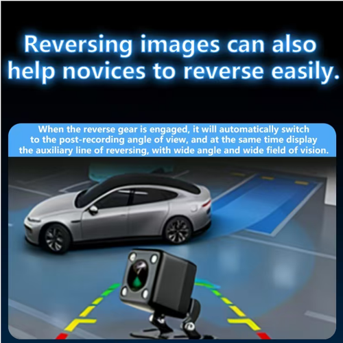 3.16-inch screen multi-lens car recorder, capable of recording from multiple angles, supports WIFI connection for viewing videos on mobile phones. It has parking monitoring function, and the video recording can be triggered by vehicle vibration. The external rear lens has a supplementary light source, supports loop recording, and the suction cup installation angle can be adjusted to reduce the shooting blind area, allowing for the preservation of driving and parking scenes.
