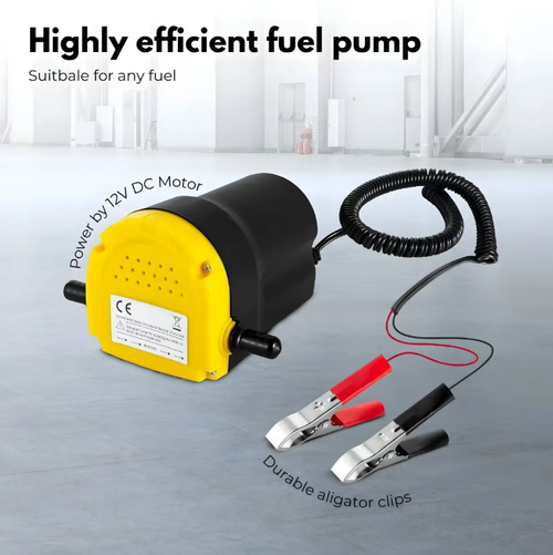 This portable electric oil pump supports 12V and 24V power supply and is a self-priming micro oil pump. The complete set comes with hoses, battery clamps and other accessories. It is easy to assemble and can extract oil. It is suitable for changing oil in cars and small agricultural machinery, facilitating the transfer of oil and convenient for carrying and storage. It is a practical auxiliary tool for vehicle maintenance and the maintenance of small equipment.