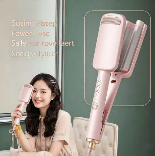 32mm egg roll hair curler, capable of creating soft wavy egg-shaped curls. It comes with a negative ion configuration and has multiple temperature adjustment settings. The heating of the clamp plate is uniform, making it easy for beginners to use. It is suitable for short and medium-length hair. Before styling, keep the hair dry. After use, wait for it to cool down before storing. It is a practical hair styling tool for home use.