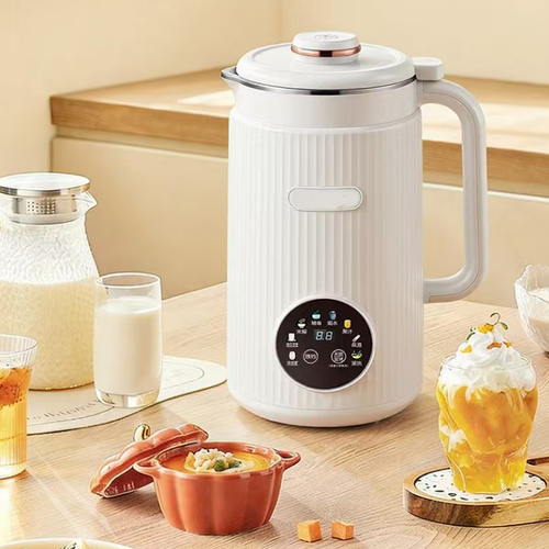This 1350ml multi-functional blender Soy Milk machine features a 304 stainless steel inner container, comes with multiple program settings, supports Reservation and one-touch cleaning. It can make soy milk, complementary foods, nut milk, etc. With a no-filter design, it has a lower operating noise and is easy to operate. Please follow the water level requirements when using. It is suitable for 1-2 person household use.