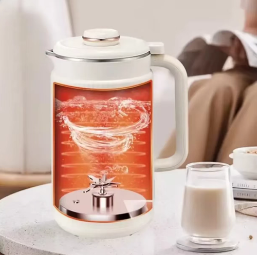 This 1350ml multi-functional blender Soy Milk machine features a 304 stainless steel inner container, comes with multiple program settings, supports Reservation and one-touch cleaning. It can make soy milk, complementary foods, nut milk, etc. With a no-filter design, it has a lower operating noise and is easy to operate. Please follow the water level requirements when using. It is suitable for 1-2 person household use.