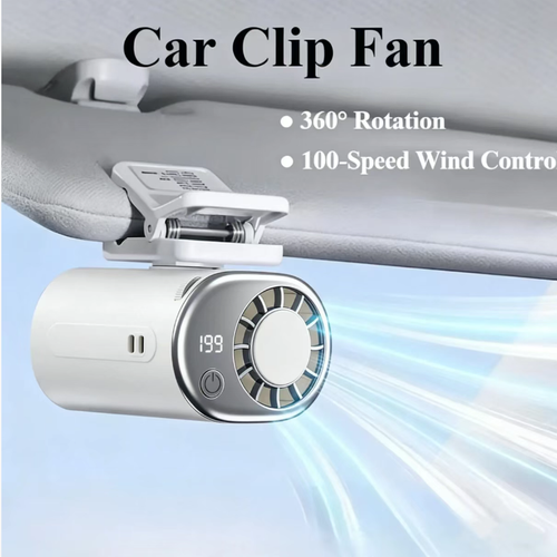 The semiconductor cooling fan with 199 levels of variable speed offers a smooth and refreshing high-speed airflow. It is equipped with a digital display for one-touch operation. The fan can be placed in three ways: hanging, standing upright, or lying flat. The swivel head can freely adjust the angle. The built-in rechargeable battery supports fast charging. The device is compact, quiet and portable, suitable for various scenarios such as desktop, baby carriage, camping and vehicle use.