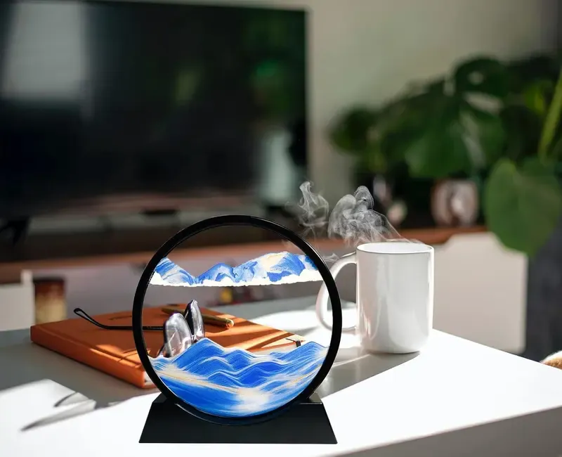 Moving Sand Art Liquid Motion - Moving Sand Art Picture 3D Deep Sea Sandscape