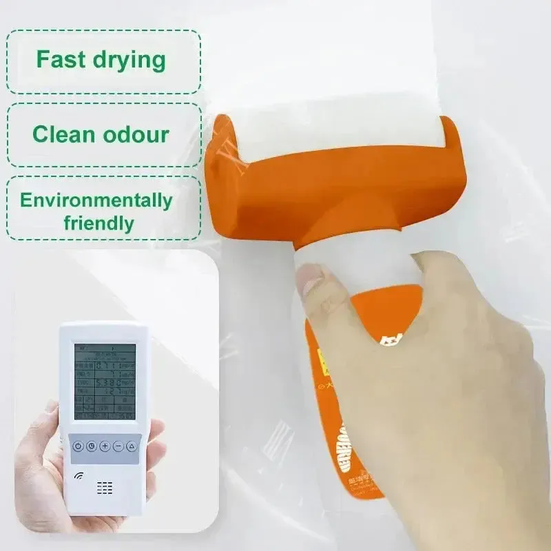 Roller Paint, Wall Renovation Paint and Brush, Damp and Mouldy Wall Renovation Tool, Eco-Friendly Water-Based Paint Odourless, White