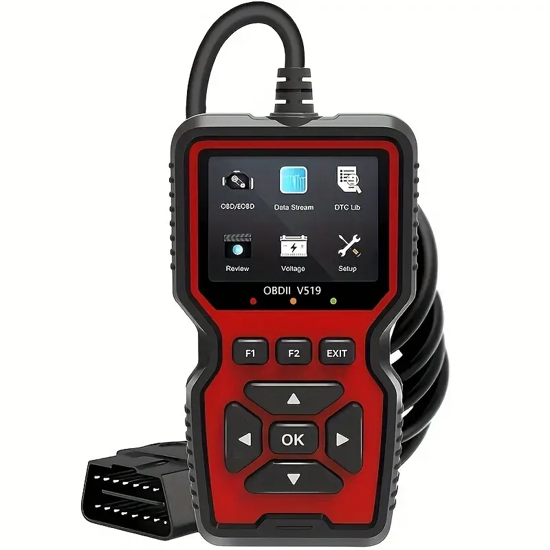 2026 New Powerful Handheld OBD2 Scanner Diagnostic Tool - Engine Code Reader with Full OBD2 Features, Reset Function, Modes 6&8, Voltage Test, Plug-and-Play, Voltage, Live Data, Code Clearing, Error Reading for DIY Owners & Mechanics
