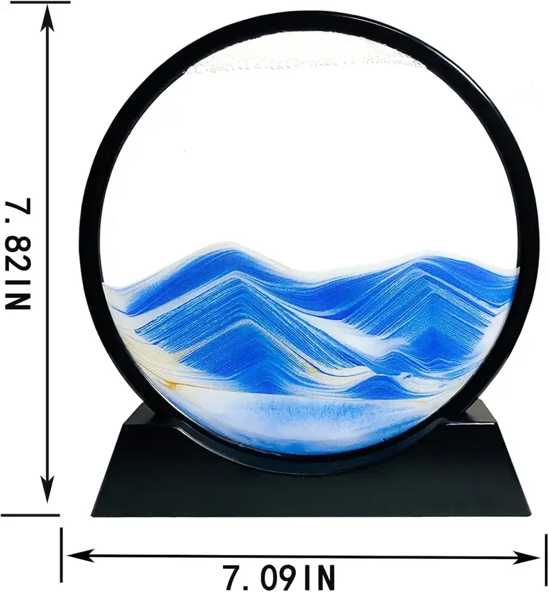 Moving Sand Art Liquid Motion - Moving Sand Art Picture 3D Deep Sea Sandscape