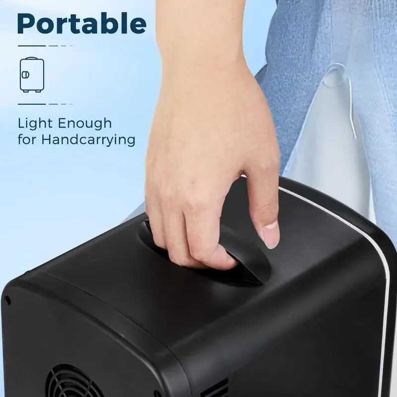 Antarctic Star Compact Refrigerator, Portable Mini Fridge,, Portable Small Refrigerator for Cosmetics, Skin Care and Food , Ideal for Bedroom, Car, Office & Dorm,100% Freon-Free & Eco Friendly