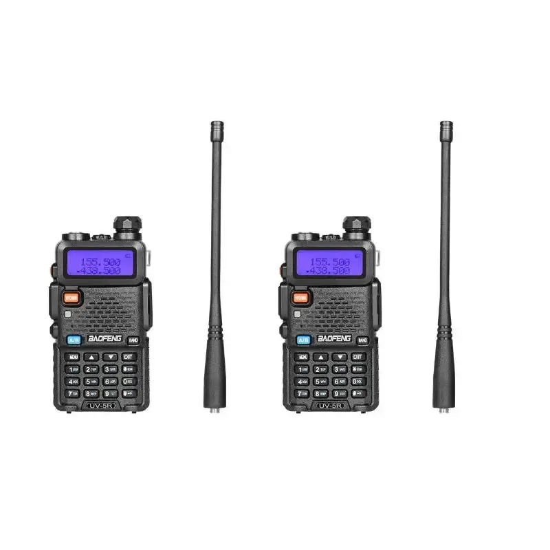 Baofeng UV-5R Dual-band Two-way Ham Radio Transceiver, Long-range CHIRP-compatible Portable Handheld Digital Walkie Talkie