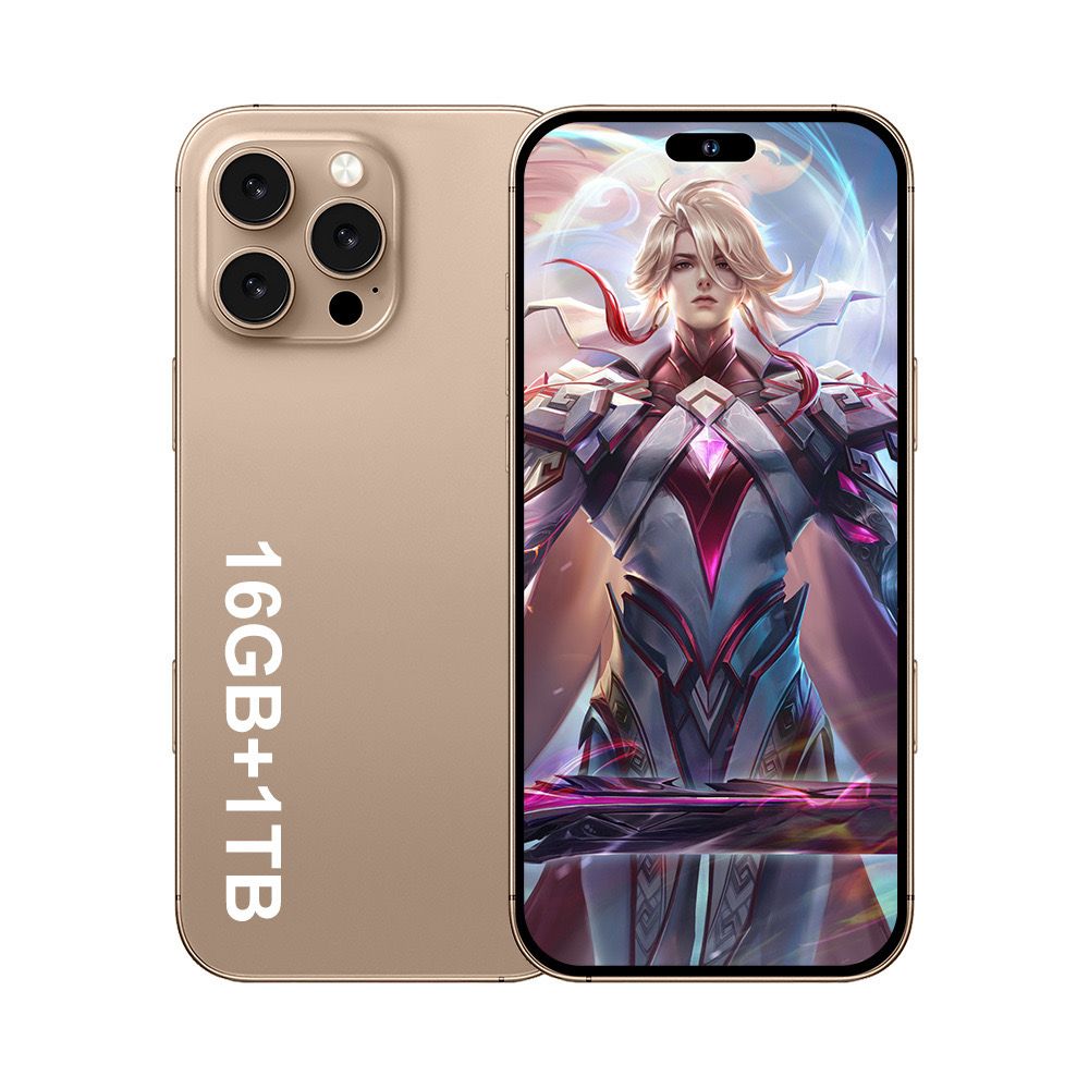 I16promax smartphone 7.3-inch 8000mAh battery big storage HD camera(cash on deliver+free shipping)