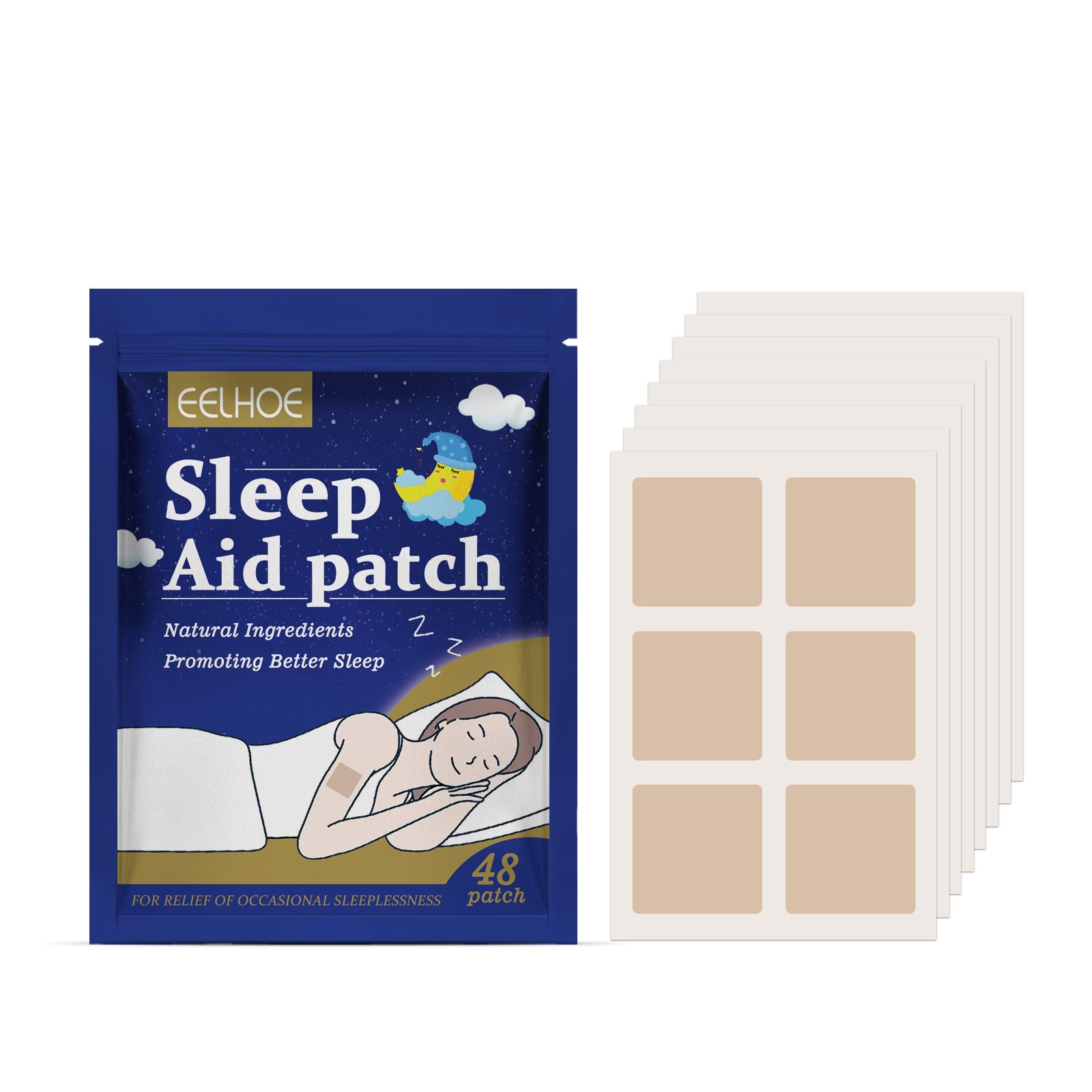Sleep Patch Soothes The Body Improves Sleep Comfort Pamper Sleeping Body Patch(48 pcs)