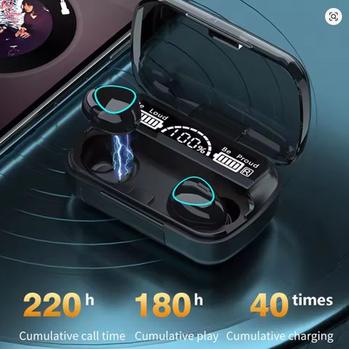 M10 Bluetooth earphone high quality perfect sound earbuds sports games music with microphone 9D stereo