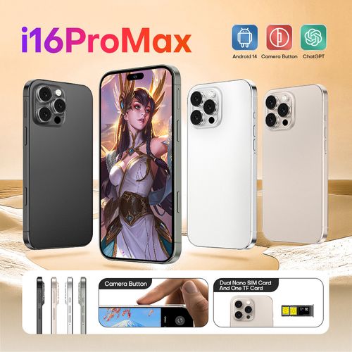 New I16promax smartphone 7.3-inch 8000mAh battery big storage Android 14 AI-Powered（cash on deliver+free shipping）