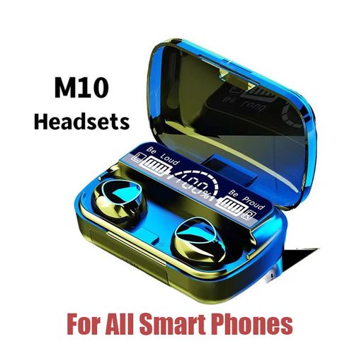 M10 Bluetooth earphone high quality perfect sound earbuds sports games music with microphone 9D stereo