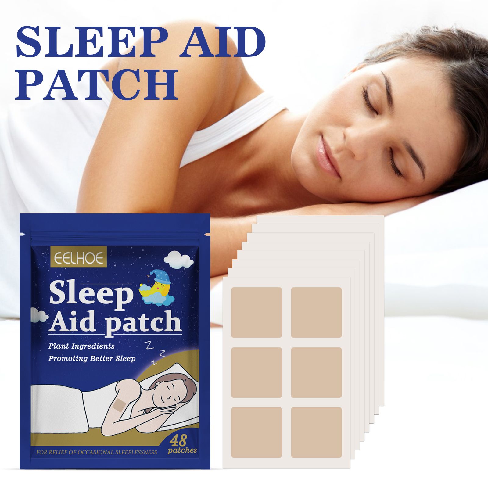 Sleep Patch Soothes The Body Improves Sleep Comfort Pamper Sleeping Body Patch(48 pcs)