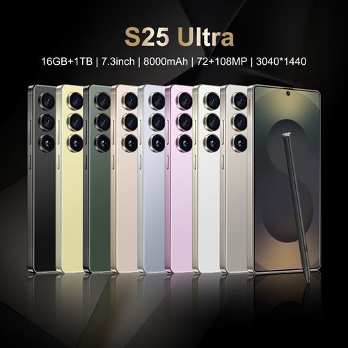 HOT S25 Ultra Smartphone 16GB+1TB 72MP+108MP 8000mAh 7.3Inch Android14 (cash on deliver+free shipping)