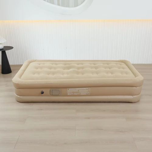 Single Size Auto Inflatable Mattress air Bed with Built in Rechargeable Pump for Traveling and Home