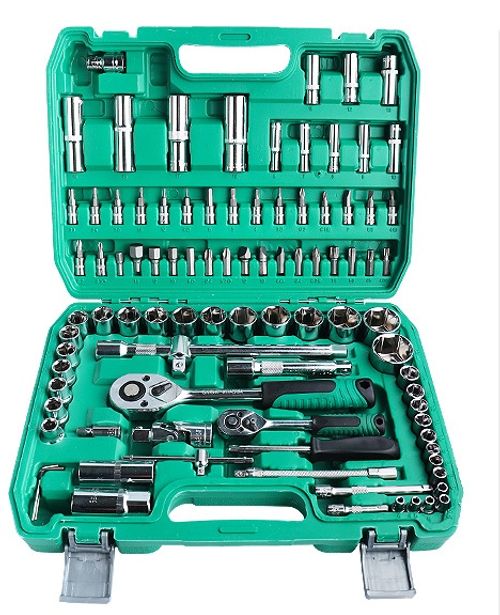 94 PCS Box Kit Case Car Tools Automotive Motorcycle Set with Hand Bike Repair Quality Mechanic Tool Cabinet