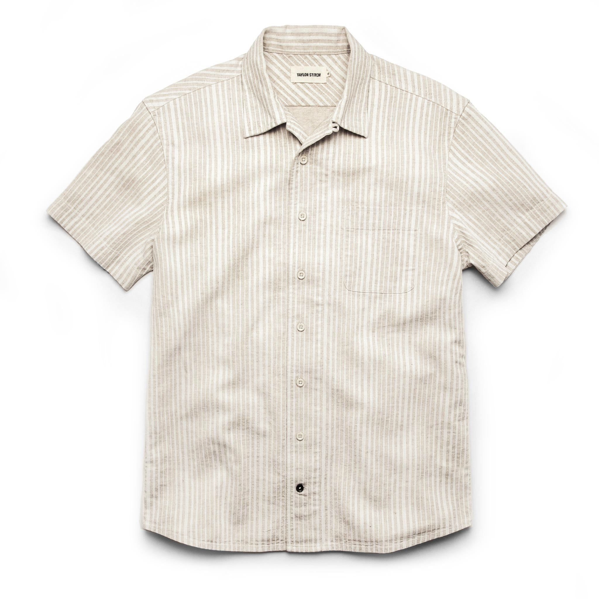 Voeaw Short Sleeve Hawthorne in Natural Stripe