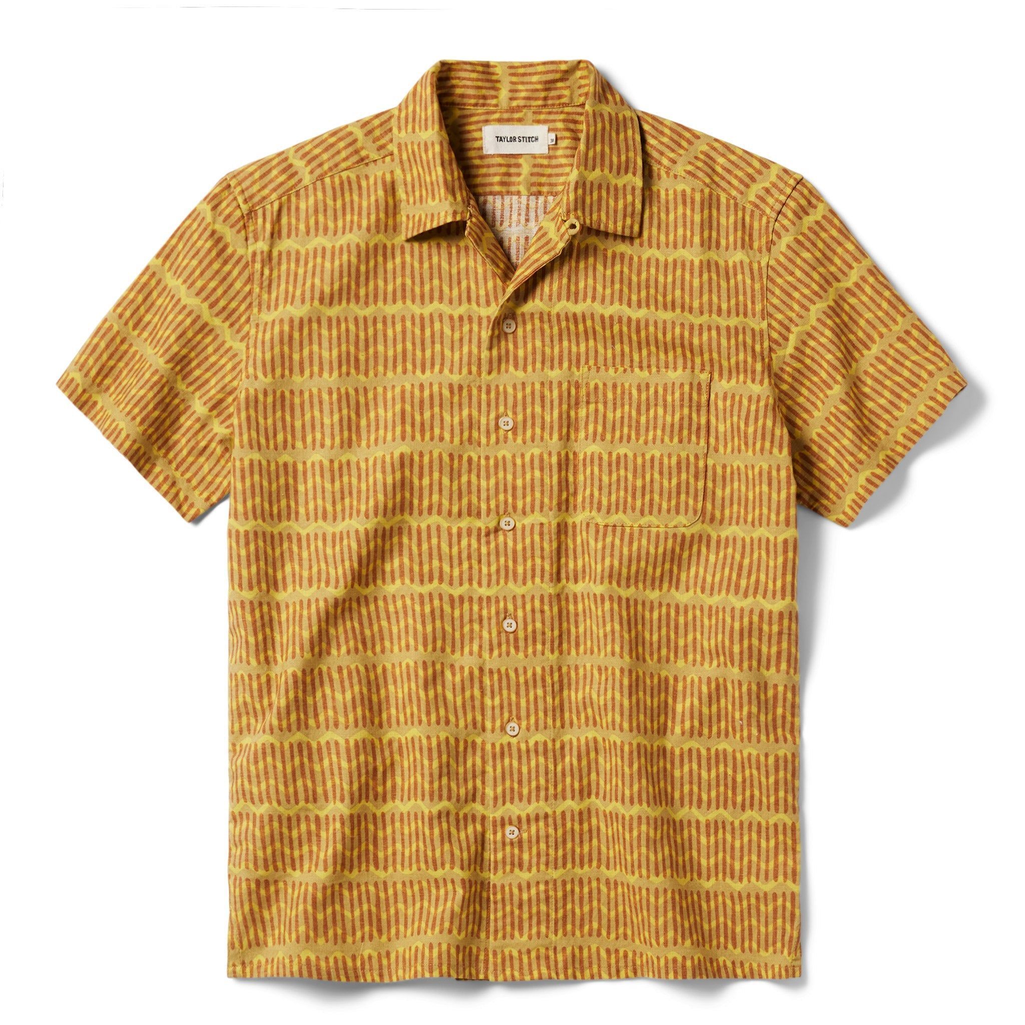 Voeaw Short Sleeve Hawthorne in Gold Wave