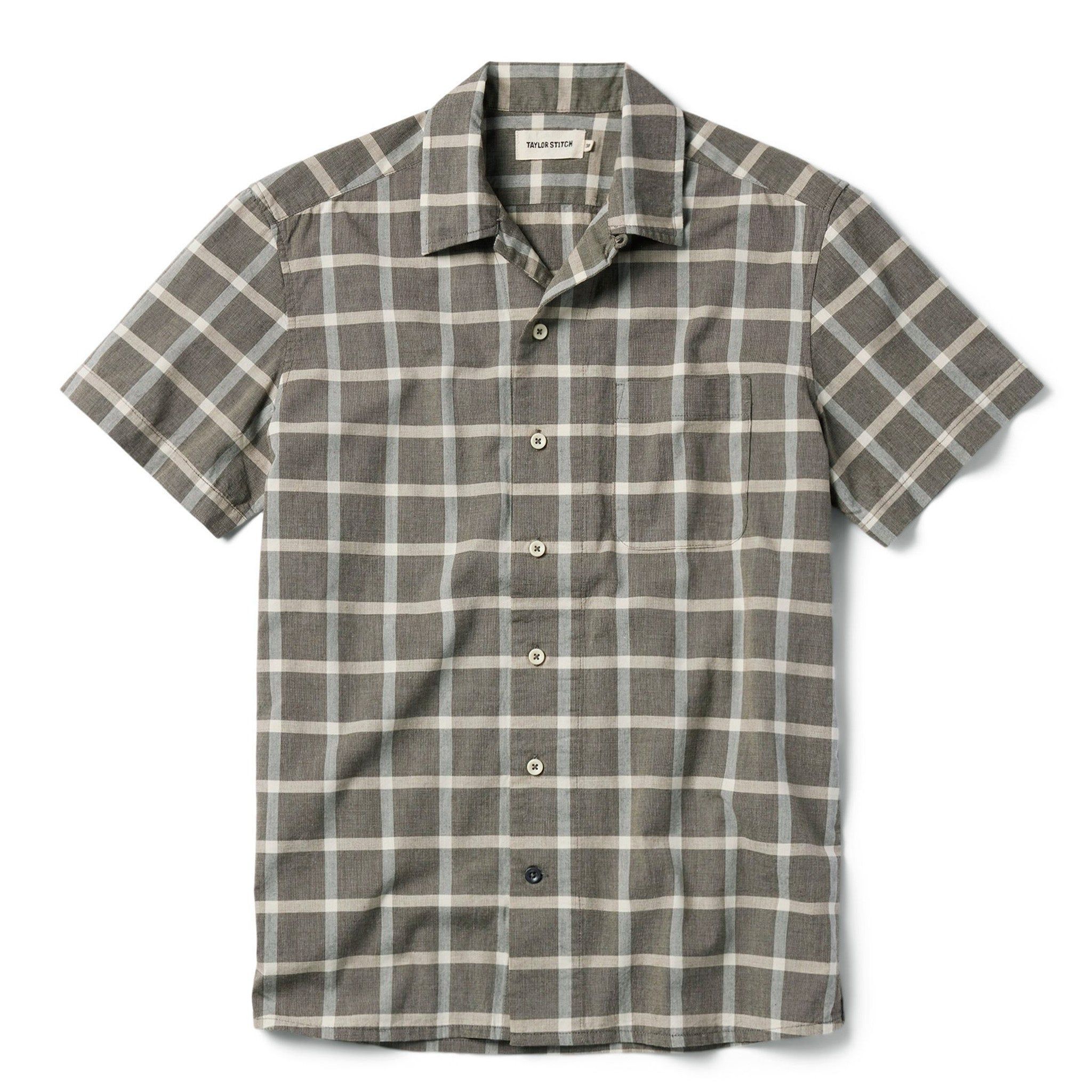 Voeaw Short Sleeve Hawthorne in Espresso Plaid